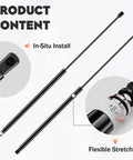 Toyota Camry Hood Lift Supports 2007 2011 Gas Springs Shocks Struts For Camry Base CE Hybrid LE SE XLE 6333 PM1102 SG229024 Bolt