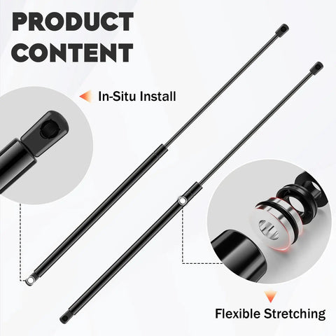 Toyota Camry Hood Lift Supports 2007 2011 Gas Springs Shocks Struts For Camry Base CE Hybrid LE SE XLE 6333 PM1102 SG229024 Bolt