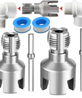 Do It All Pipe Threading Kit With Internal And External Dies For One Half Inch And Three Quarter Inch PVC Pipes, Drill Compatible 2 In 1 PVC Threader Tool