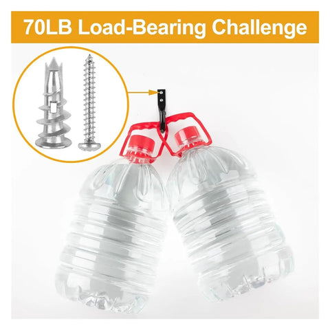 120 Piece Zinc Alloy Drywall Anchor Kit With 60 Self Drilling Anchors And 60 Expansion Screws For Drywall Hollow Brick And Lightweight Partition Walls No Pre Drilling Fast Installation For Diyers, 70LB load test