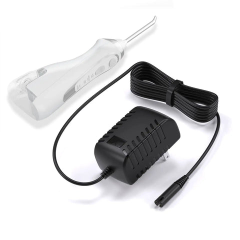 Replacement Charger For Water Flosser Models WP360 WP360W WP462 WP462W WP450 WP450W Two Prong Adapter 110-240V AC To 3V DC Output