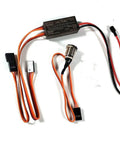 On Board Glow System For Nitro RC Planes With Heat Sink And Cover, New Version Glow Plug Driver Kit, wires and connectors visible