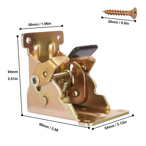 No Sweat Setup With Heavy Duty Folding Leg Brackets Self Locking Table Supports 500 Pound Capacity Thick Steel Plate Construction For Diy Workbenches And Bed Frames