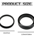 Carburetor Intake Manifold Gasket Seal Kit For Big Twin Bikes 1990 To 2006 And Sportster XL 883 XLH 1200 1988 To 2006 Electra Glide Black Rubber Lower Seals Set Replacement OEM HD Parts product size comparison
