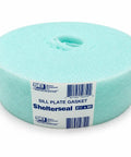 Aqua Foam Sill Plate Gasket And Concrete Foundation Block Seal For Wood Framing in aqua color, 3.5 inches x 50 feet roll.