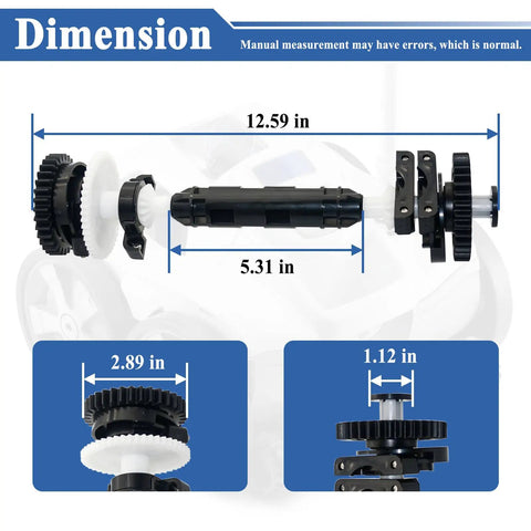 Dimensions of Drive Shaft Assembly Tool Kit R0837500 Compatible For P40 Sport Pool Cleaner Replacement