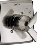 Ashlyn 17 Series Dual-Function Shower Trim Kit With Stainless Finish T17064-SS Valve not included, shows handle and balance design