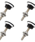 Pack Of Four Universal Aluminum Hood Pins 1.25 Inch Quick Release Lock Clip For Cars Bumpers Hood Latches And License Plates Durable Aluminum Alloy Construction.