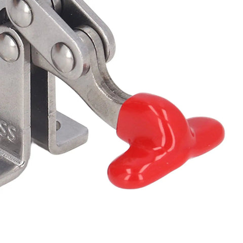 Heavy Duty Vertical Toggle Clamp With 150 Pound Capacity Smooth As Silk Quick Release Lever Adjustable Jaw For Jigs And Fixtures Dead Straight Workhorse For Woodworking Or Sheet Metal Jobs