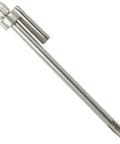 Heavy Duty Concealed Metal Hinge Pin Door Stop for Residential Doors, satin nickel, low profile, fits 3.5in and 4in hinges