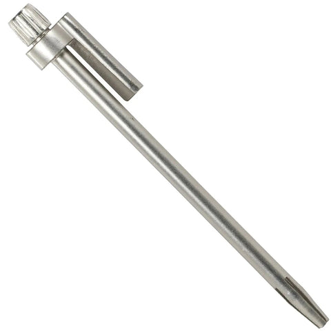 Heavy Duty Concealed Metal Hinge Pin Door Stop for Residential Doors, satin nickel, low profile, fits 3.5in and 4in hinges