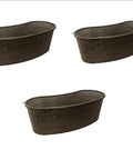 Contour Kidney Shaped Plastic Slotted Mesh Pond Plant Basket 17 Inch Long 44cm Deep Five To Seven Inches Value Three Pack