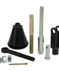 Adjustable Brake Master Cylinder Push Rod Kit With 10 Clevis Eyelet Nuts Easy Install Push Rod Assembly For Classic Cars From 1950s To 1970s Replacement Part For Hot Rods Restorations And Custom Builds, parts laid out