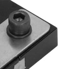 Close-up of Durable Aluminum Alloy Filament Welding Connectors For 1.75mm Filaments With Wide Compatibility, black finish detail.
