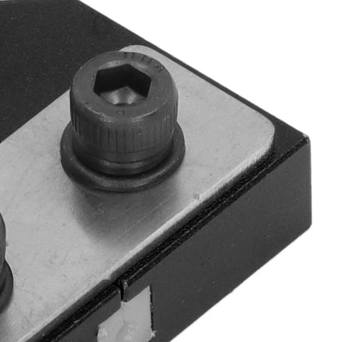 Close-up of Durable Aluminum Alloy Filament Welding Connectors For 1.75mm Filaments With Wide Compatibility, black finish detail.