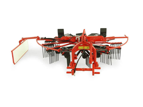 Kuhn GA 4731 GM 1:32 Scale Single Rotor Rotary Rake Die Cast Farm Implement Accessory For Tractor Models front view
