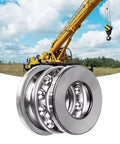 Heavy Duty Thrust Ball Bearing Set Single Direction 20mm Bore 35mm Outer Diameter 10mm Thick Chromium Steel GCr15 with crane