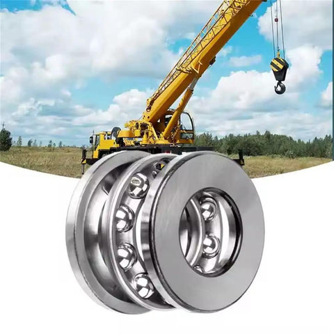 Heavy Duty Thrust Ball Bearing Set Single Direction 20mm Bore 35mm Outer Diameter 10mm Thick Chromium Steel GCr15 with crane