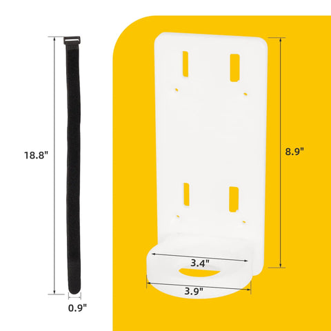 Heavy Duty White Marine Fire Extinguisher Bracket Mount Secure Holder for Kiddie Boats Dang Tough Build Keeps Your Safety Gear Snug and Ready for Any Day on the Water
