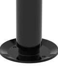 Hella Tough Heavy Duty Swivel Trailer Jack Stand With Bolt On Mount, 1000 Lb Weight Rating close-up of base and steel finish.