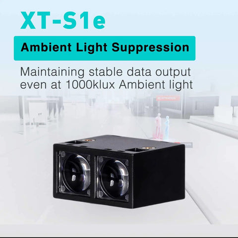 XT-S1e LiDAR sensor with ambient light suppression for stable data output, ideal for precise measurements in drones and robots.