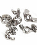 Dang Solid Three Piece Din 315 Wing Nuts Heavy Duty Marine Grade 316 Stainless Steel rust resistant hardware for M3 through M10 metric bolts.
