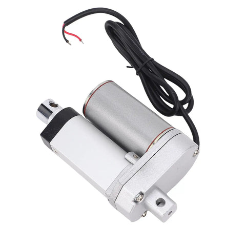 Heavy Duty Electric Linear Actuator DC 24V 25 Millimeter Stroke 100 Newton Thrust, silver aluminum alloy