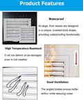 Heavy Duty Aluminum Alloy Wall And Ceiling Vent Cover With Waterproof Louvered Filter Grill Hella Sturdy Drywall Access Panel For Bathrooms Kitchens Basements Slick Top Notch Design Measuring 36 Inches Square features waterproof louver design and ventilation details.