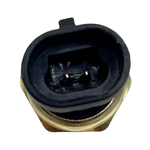 YCUPONE engine coolant temperature sensor with pigtail, front view showing two-pin connector and brass body