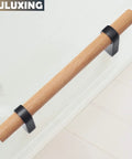 Six Pack Solid Wood Cabinet Handles And Pulls 4.4 Inch Center To Center Double Hole Distance T Bar Dresser Hardware