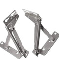 Heavy Duty Spring Hinge Folding Lifting Brackets For Furniture Support Hinges Cabinets And Benches Tough As Nails 80 Degree Opening Steel