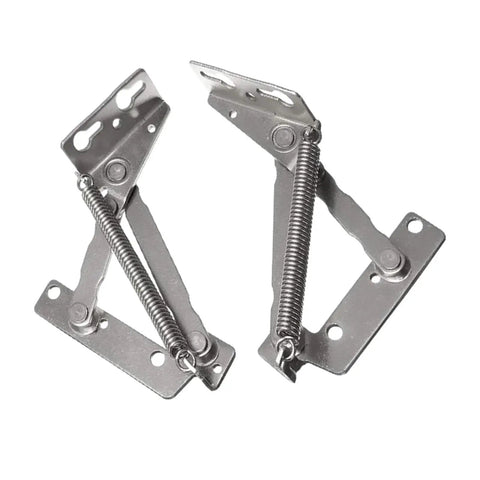 Heavy Duty Spring Hinge Folding Lifting Brackets For Furniture Support Hinges Cabinets And Benches Tough As Nails 80 Degree Opening Steel