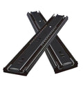 Heavy Duty Cold Rolled Steel Drawer Slides Bottom Mounted Concealed Full Extension Drawer Glides For Home Cabinets, black steel runners.