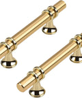 Ten Pack Brushed Gold Cabinet Pulls 3 Inch Drawer Handles For Dresser Bathroom Kitchen Closet And Cupboard Zinc Alloy Base Durable Modern Hardware