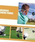 Person using Weighted Golf Swing Ring For Beginners And Pros, Practice Gear To Stabilize Your Swing, Boost Swing Weight And Power.