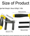 Built Like A Tank Portable Drywall Panel Lifter With Anti Slip Rubber Sleeve dimensions 150mm x 135mm with rubber grips for safe lifting.
