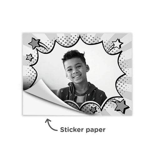 PrintCam Paper Refill Pack With Three Regular Thermal Paper Rolls And Two Thermal Adhesive Sticker Rolls No Ink Needed For Quick Black And White Photo Prints And DIY Stickers, sticker paper roll