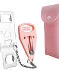 Portable Door Lock For Home And Travel Security And Privacy Lock That Keeps Doors From Opening From Outside Pink 1 Pack.