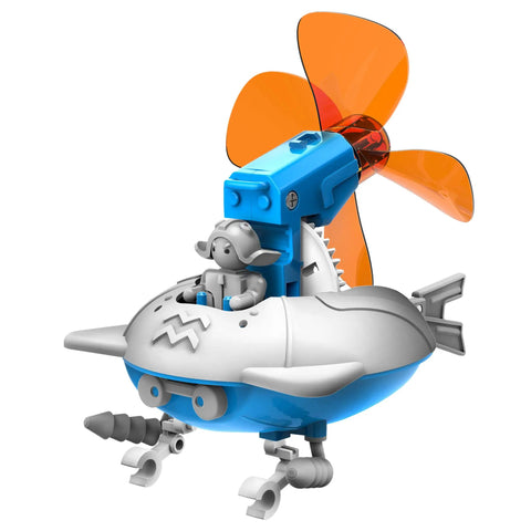 Wind Powered Bots 6 In 1 STEM Kit For Kids Hands On With Wind Technology Gear Ratios And More With Snap Together Pieces No Batteries