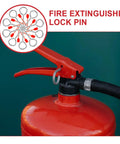 Fire Extinguisher Pull Pins Replacement Lock Pins Safety Seal Set For Office And Public Use 10 Pack installed on extinguisher