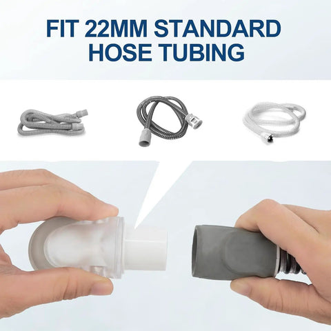 Clip On Respiratory Adapter Replacement Part Made Of Durable ABS For Breathing Tubes And Oxygen Attachments Universal Connector