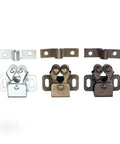 Double Roller Cabinet Latch For Doors And Drawers, Heavy Duty Locking Catch in multicolor finish, three-piece set