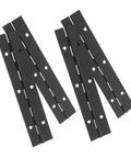 4 Pack Black Stainless Steel Piano Hinges Beefed Up Heavy Duty Continuous Hinges for Antique Wood Boxes and Cabinet Doors