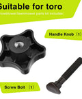 DIY Friendly Handle Knob And Screw Bolt Kit For Lawn Mowers And Snow Blowers Replacement Parts Fits Most Recycler And Super Recycler Decks