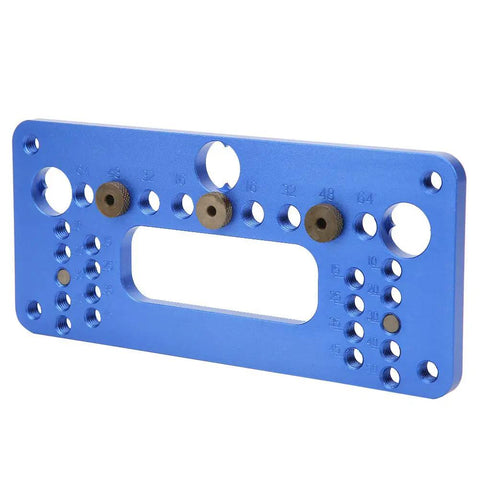 Dead Simple Precision Woodworking Jig Hole Opener Puncher Aluminum Alloy Locator Tool with Screwdriver for No Sweat Cabinet Making and Furniture Assembly