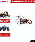 180 Motor 32T Transmission Metal Gearbox Combo For FCX24 Smasher V2 Monster Truck Upgrades For FMS 1 24 Scale