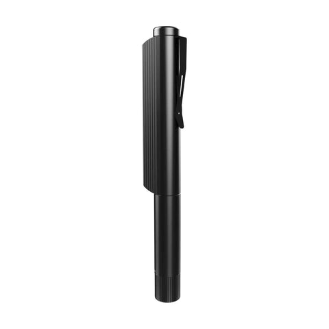 Lil Larry 250 Lumen COB LED Flashlight With Aircraft Grade Aluminum Body, Belt Clip, Magnetic Base, pocket-sized, side view