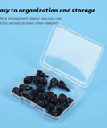 20 Pack Computer Case Thumb Screws Stainless Steel M3.5 6-32 Thread 6mm Length in open plastic box
