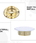 Eight Piece Heavy Duty Iron Fire Sprinkler Cover Plate With Slick Drop In Ready Design For Seamless Ceiling Installation And Clean Home Safety Shield Guard Setup, iron material detail.