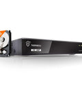 Front view of 8 Channel 1080P Hybrid DVR Security Recorder With 2TB Hard Drive, showcasing sleek design and HD 2MP label.
